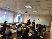 Platinum lecture by the head of the Customs Administration of the Department of State Revenues Akbiev M.K.