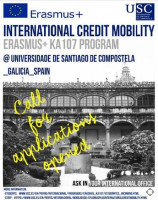 The Call for applications for Erasmus+ International Credit Mobility [KA107] with USC, in accordance with our signed Inter-Institutional Agreement for the 2019-2022 project.